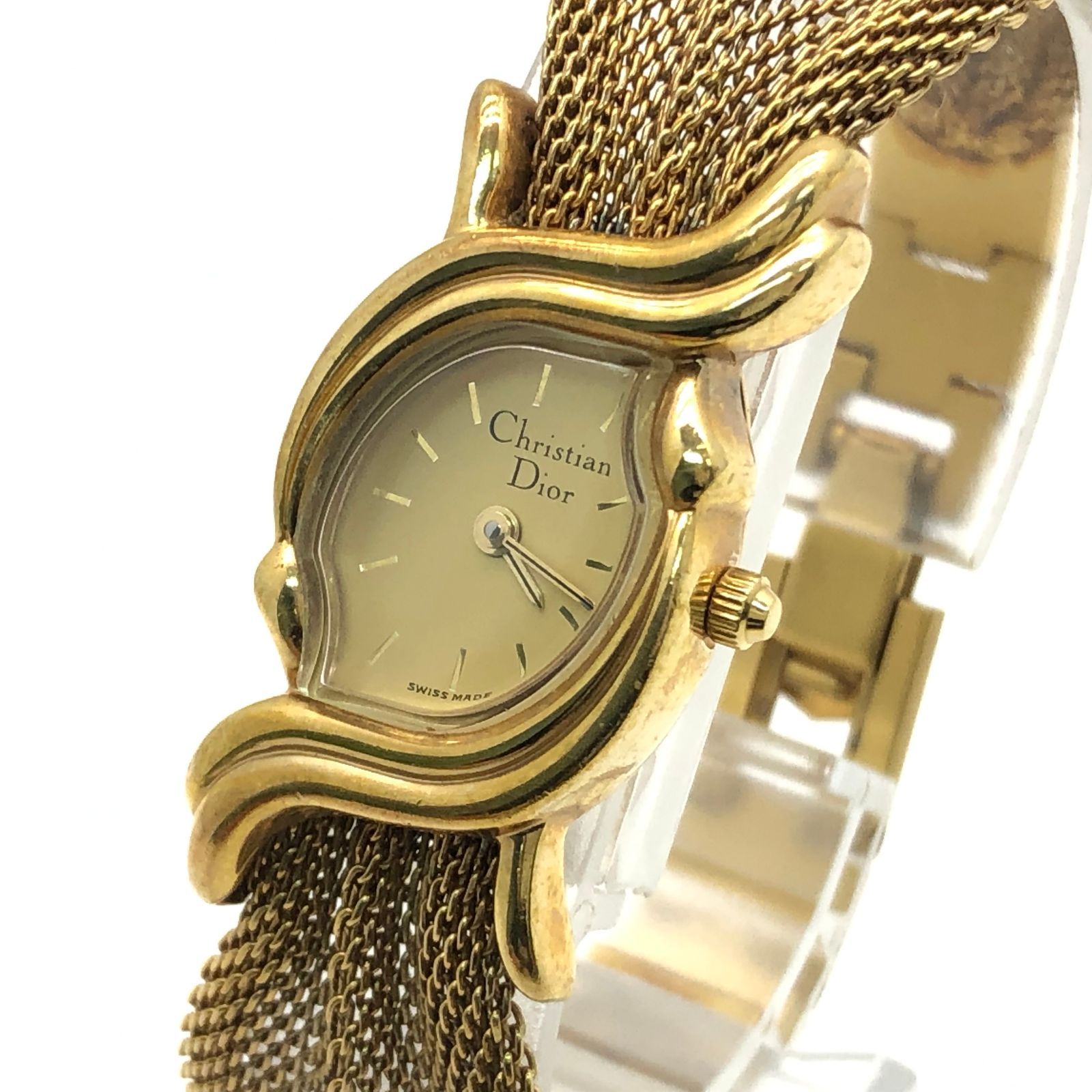 クリスチャン ディオール 3021 ゴールド メッシュブレス