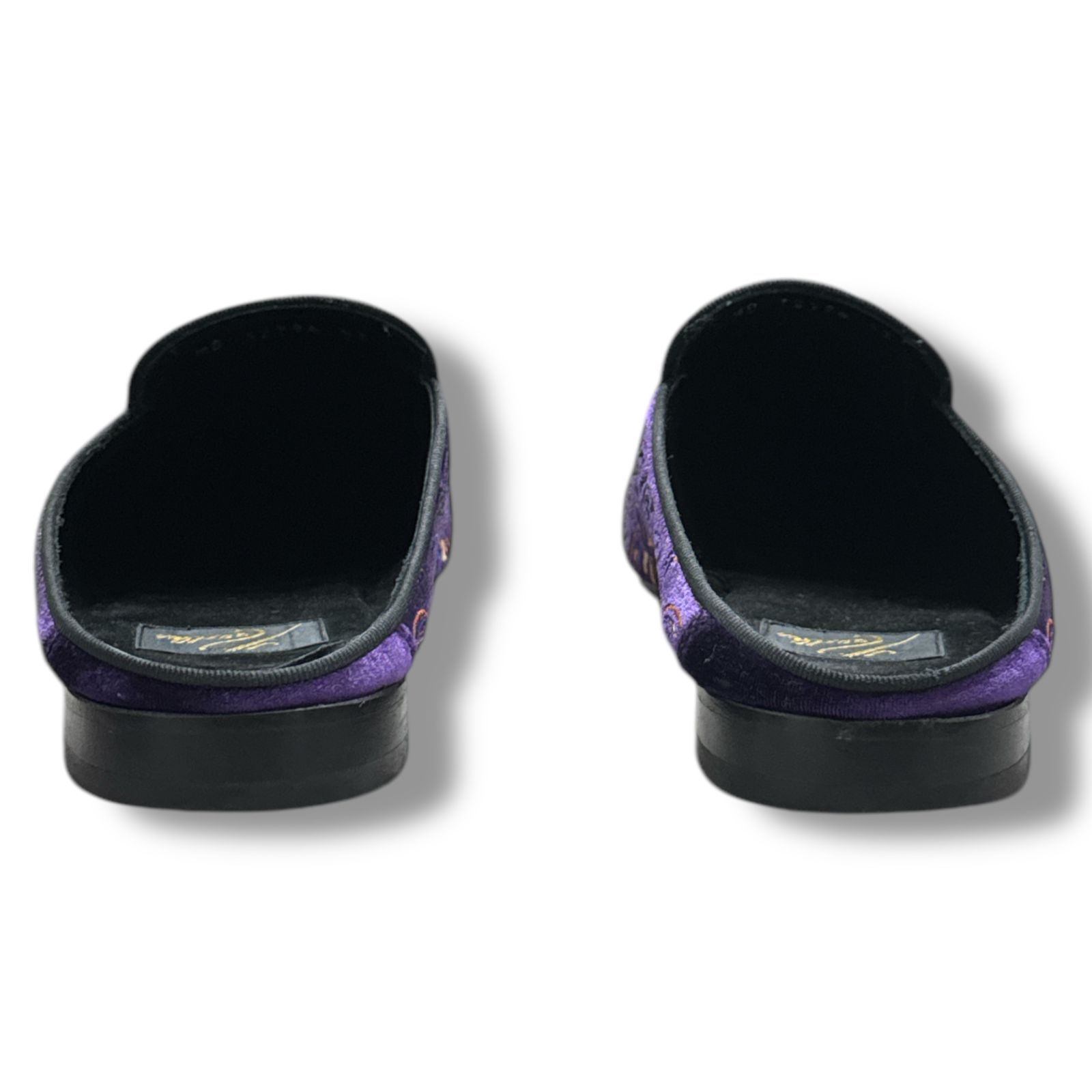 Needles Velvet Mule Papillon Embroidery スリッポン サンダル
