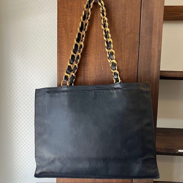 正規美品✨ビンテージCHANELシャネル ゴールドチェーンデカココトート CHANEL シャネル ココマーク ゴールド金具 トートバッグ