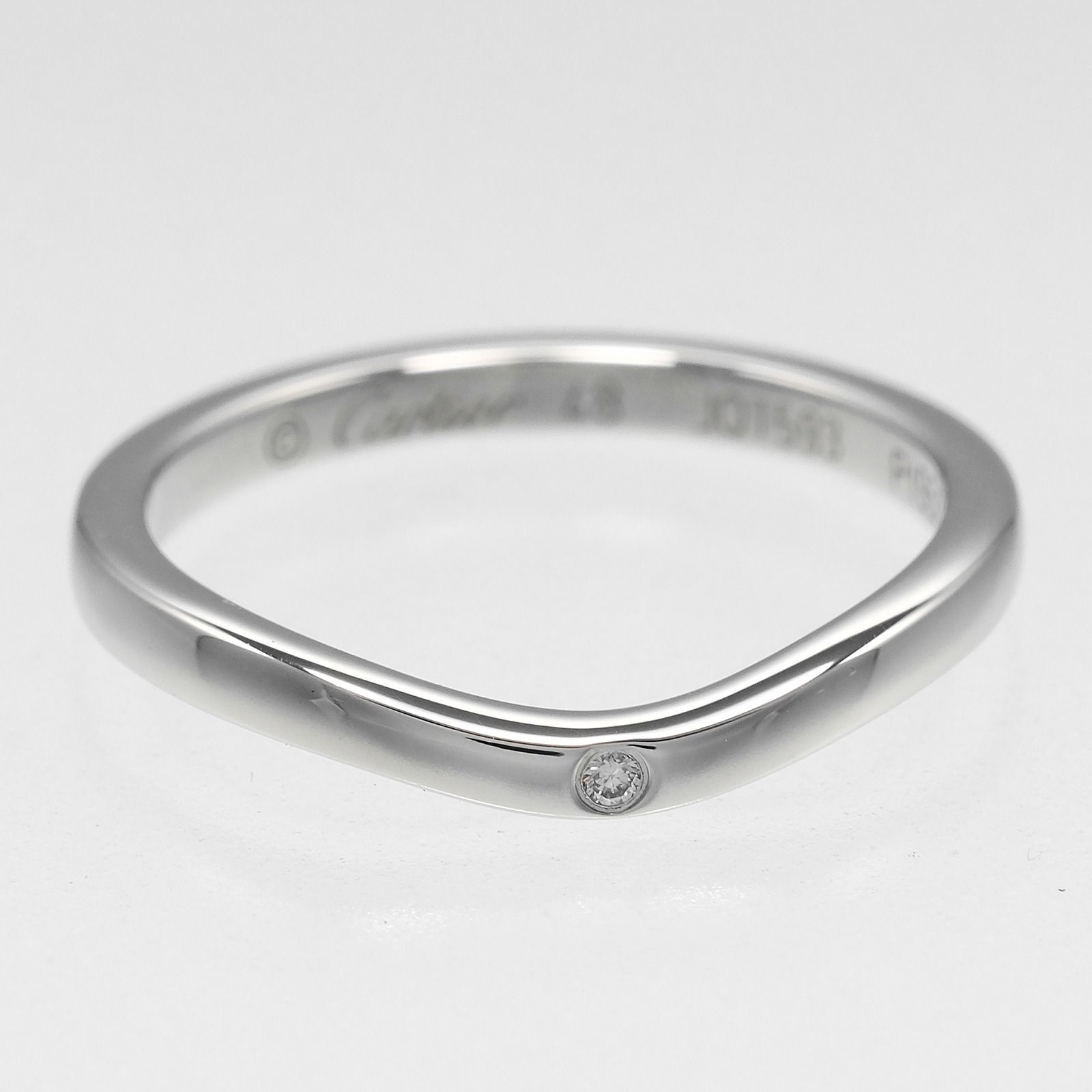 CARTIER】カルティエ バレリーナ カーブ Pt950プラチナ×3P
