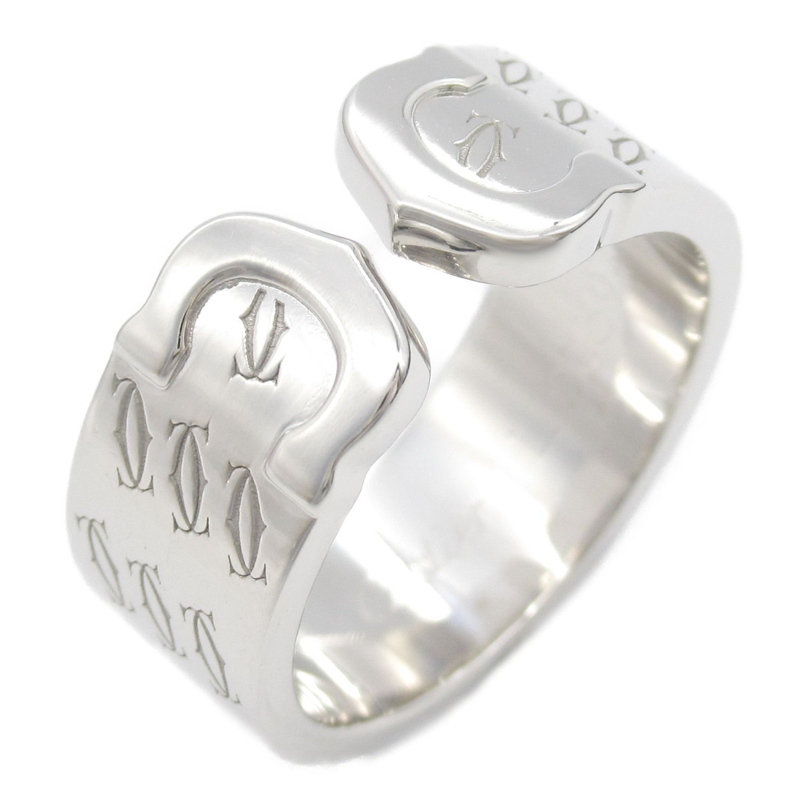 カルティエ CARTIER リング 指輪 C2リング 2000年X mas K18WG ホワイトゴールド C2リング 2000年X mas ユニセックス Used A