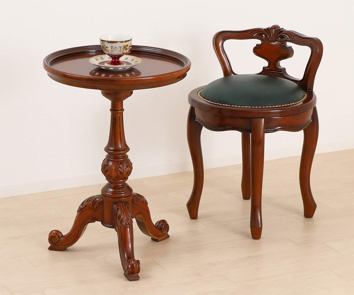 木製 丸テーブル アンティーク風 ラウンドテーブル ヴァーサ MARWIL-DEMENAGEMENTS_CH