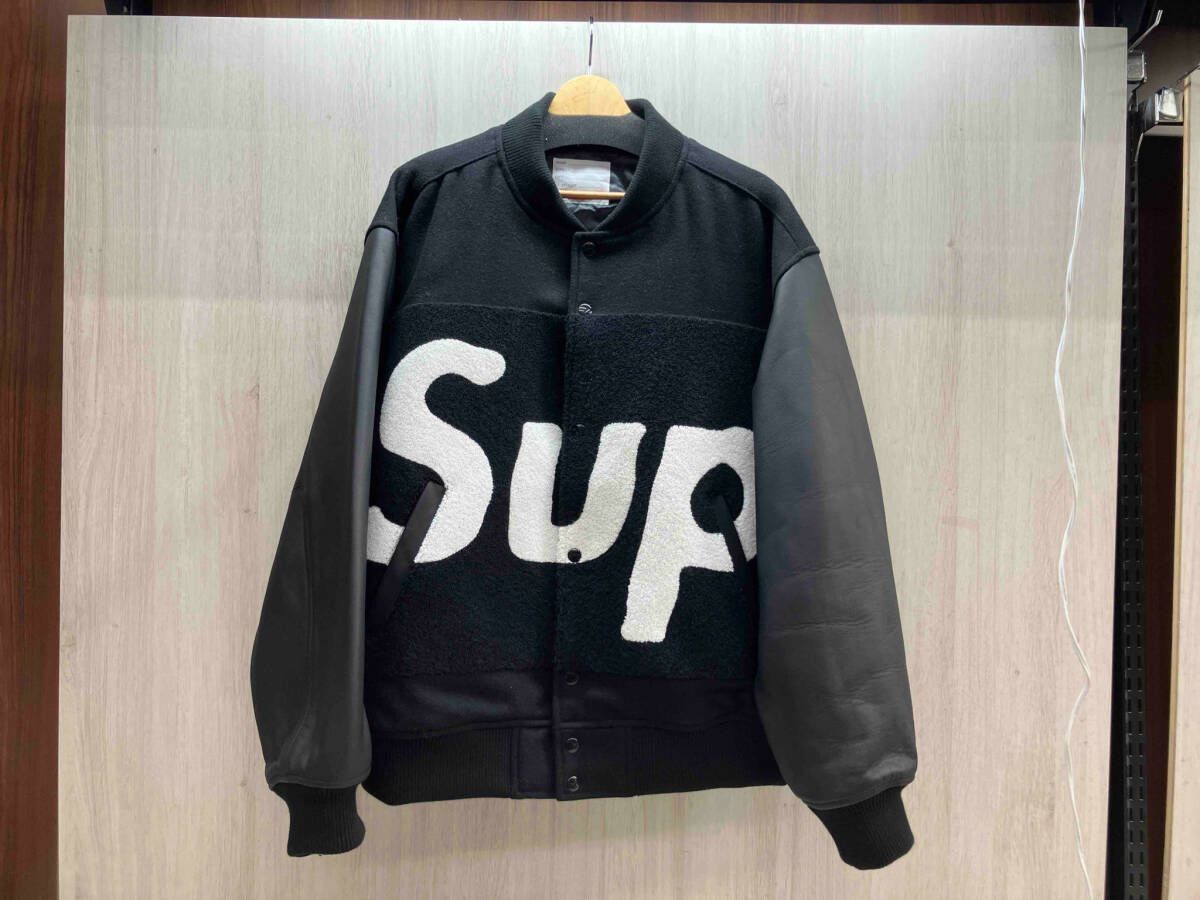 Supreme 24SS Big Logo Chenille Varsity Jacket シュプリーム スタジャン L 裾リブ若干毛玉あり