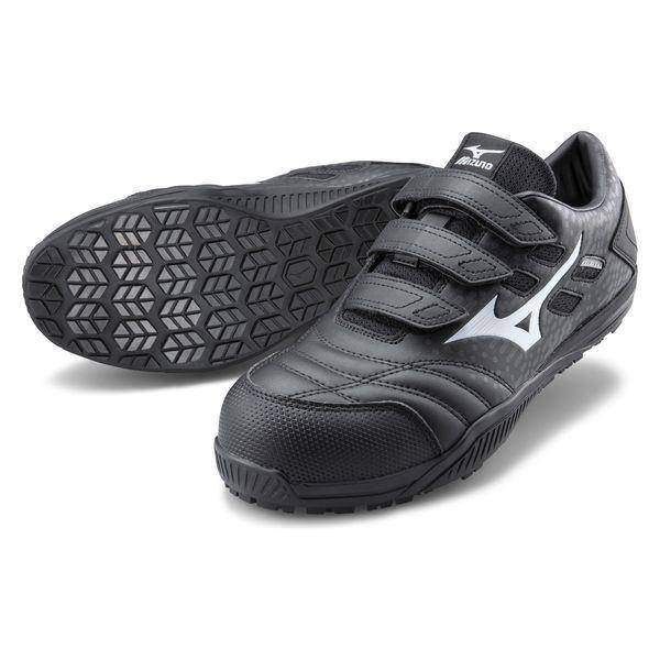 元箱に塗りつぶしあり ミズノ 安全靴 オールマイティTD2 22L F1GA230109 ブラック×ホワイト 25.5cm 桶川店