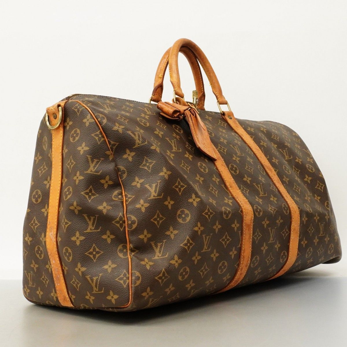 5md4962 ルイヴィトン ボストンバッグ モノグラム キーポルバンドリエール55 M41414 ブラウン メンズ レディース ユニセックス