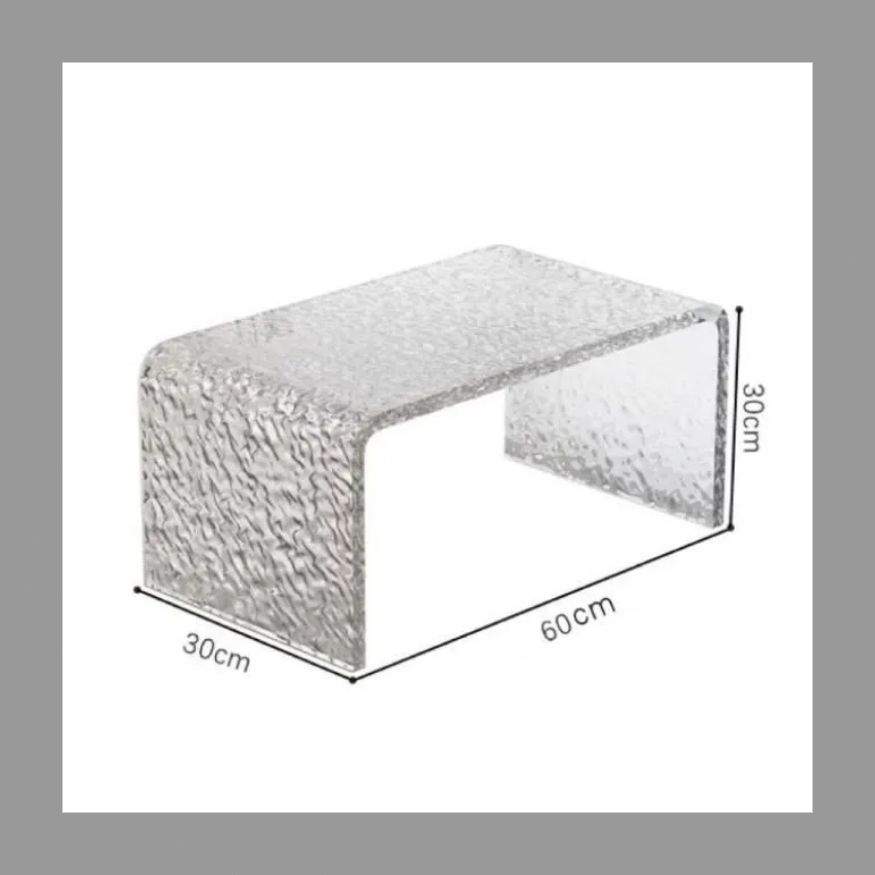 アクリル透明フローリング窓付き茶テーブルシンプル畳ローテーブル寝室窓台ベッド上小テーブル家庭用