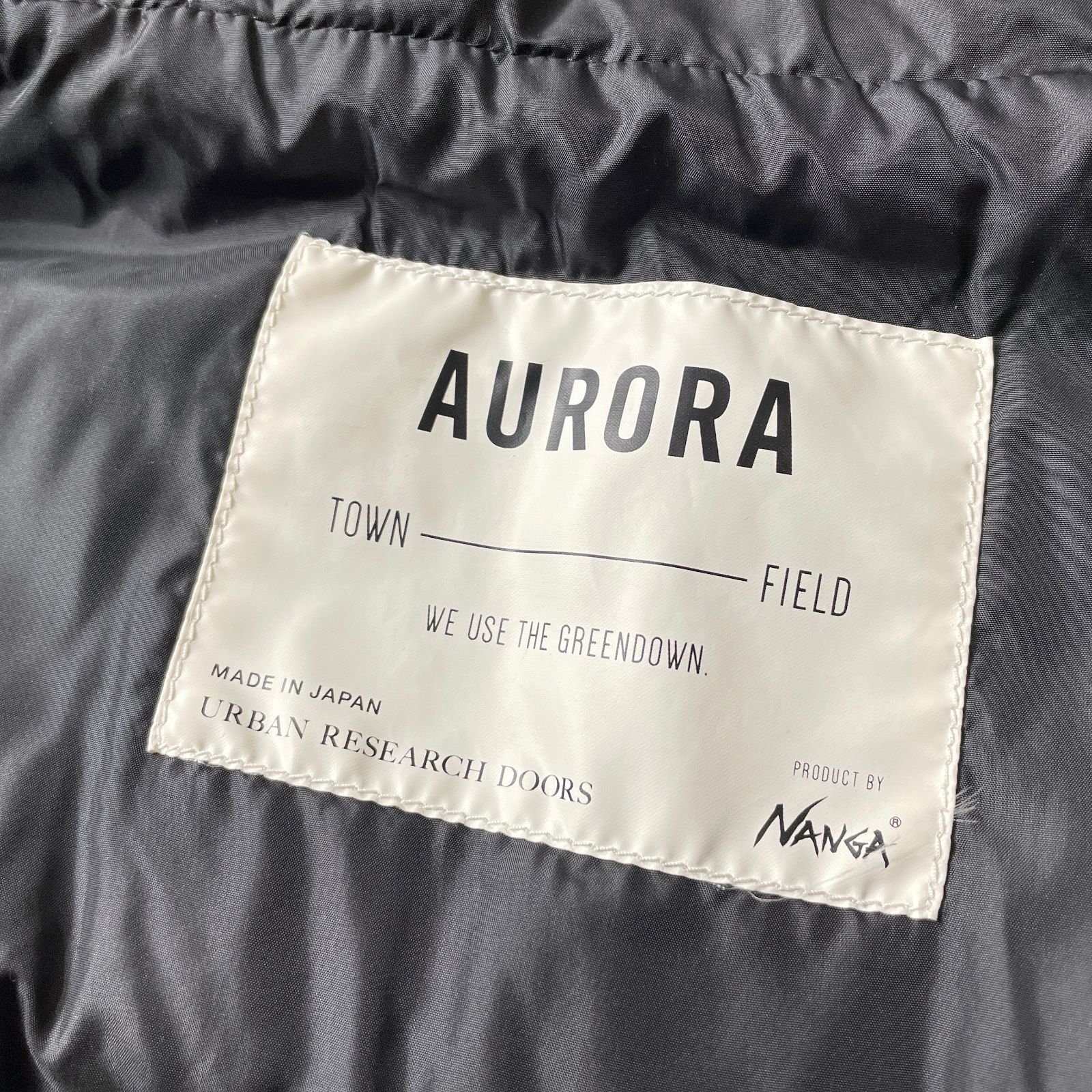 NANGA × URBAN RESEARCH 別注 AURORA オーロラ ダウン ジャケット 止水 