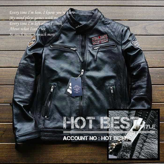 定価15万 GABRIELイタリアンレザーカウハイドシングルライダース