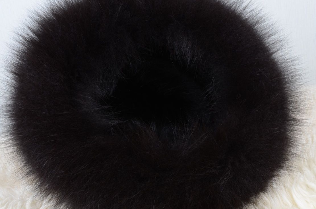 上質セーブルと上品なフォックスの編込みハット ギフトプレゼント