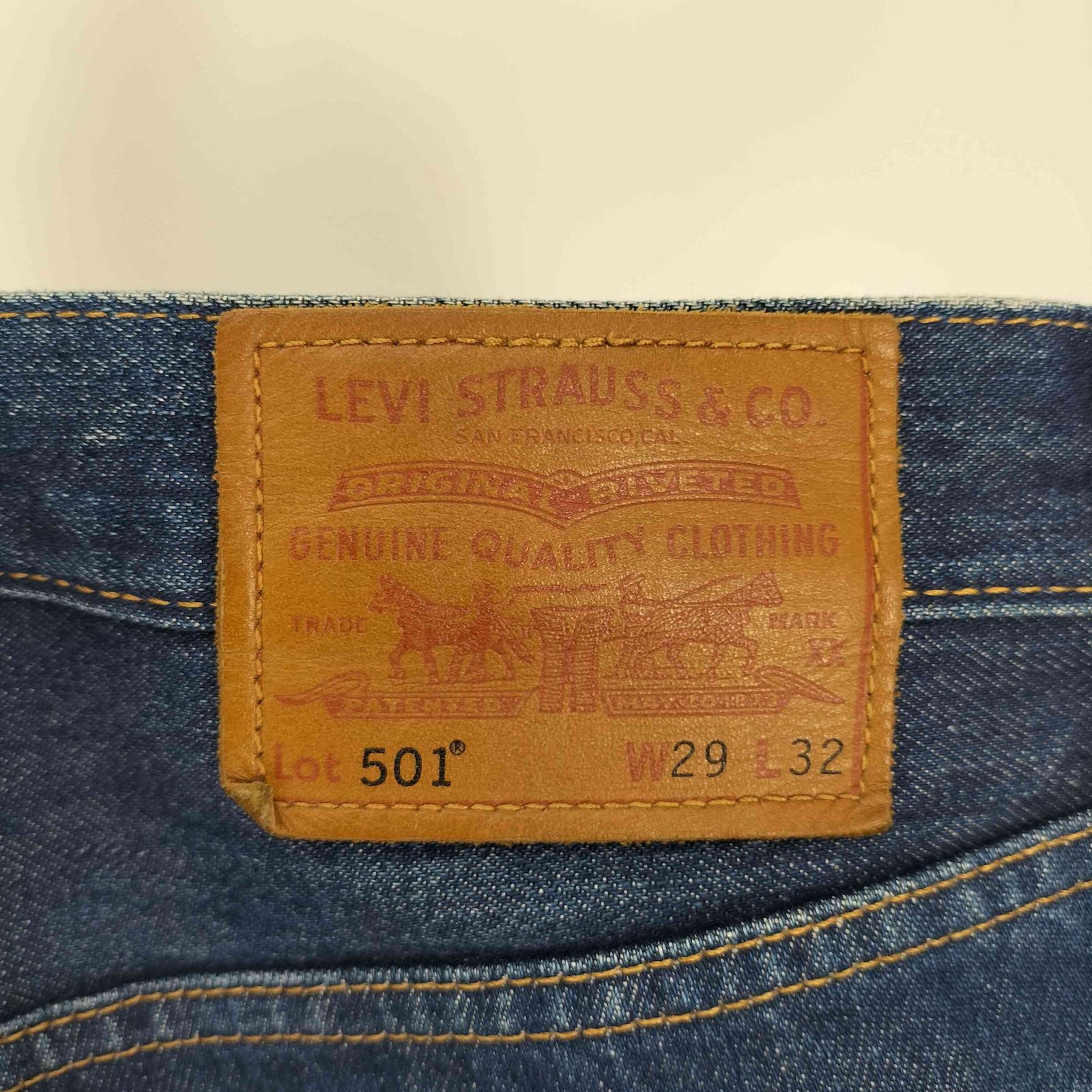 リーバイス Levis PREMIUM USA製 501 ボタン裏5244 刻印 赤耳