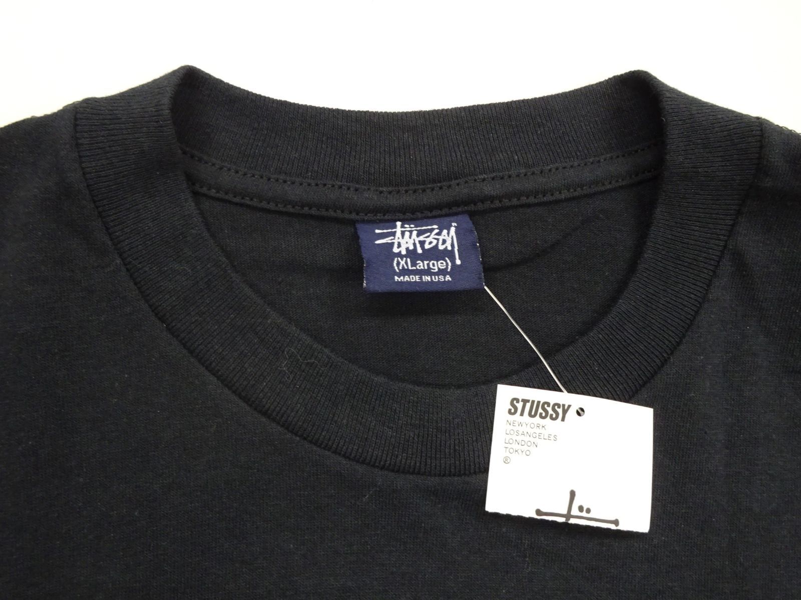 ステューシーデラックス‼️黒 ストレートパンツ タグ付き　新品未使用‼️ デッド‼️ XL【未使用タグ付】STUSSY オールド ステューシー BUDDHA BLUNTS