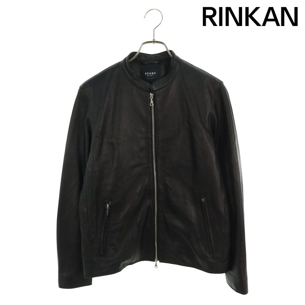 ビームスハート シープスキンシングルレザージャケット メンズ M