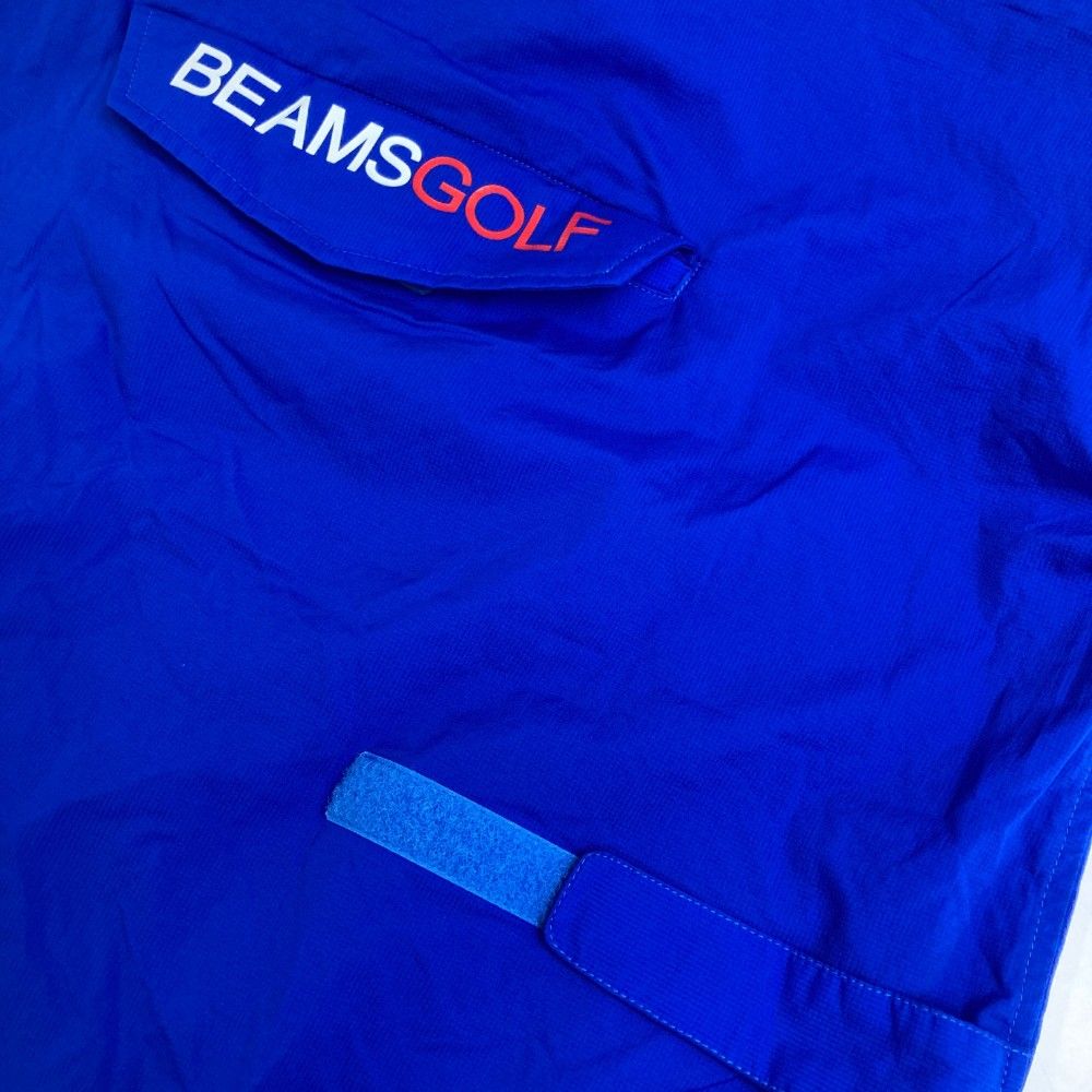 サイズ：M BEAMS GOLF ビームスゴルフ ナイロンパーカー ブルー