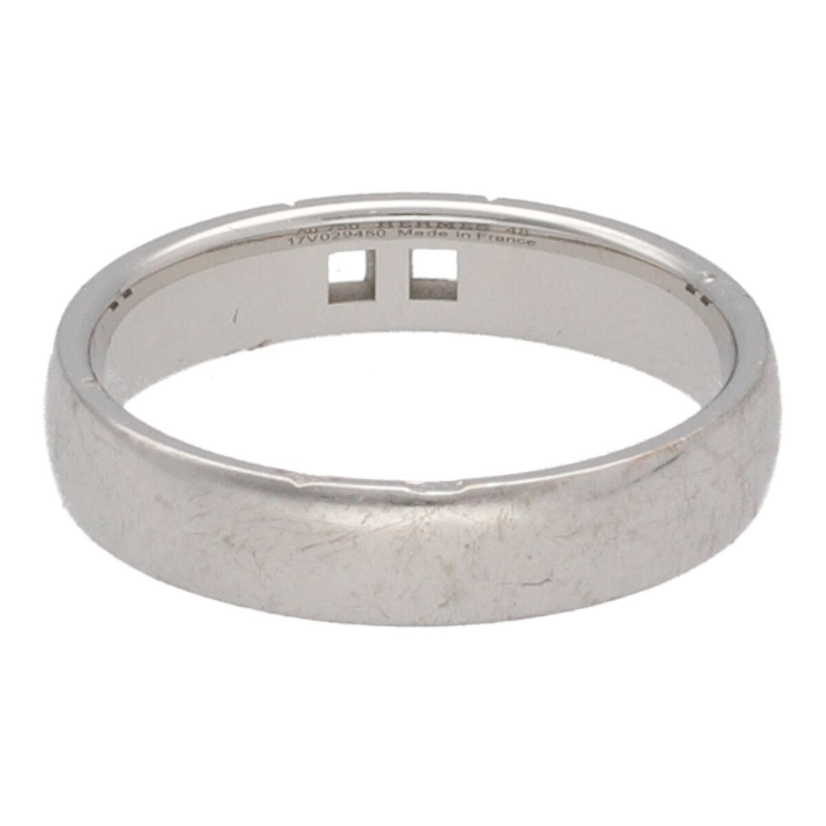 エルメス Hermes K18WG ヘラクレス ダイヤリング （8号）