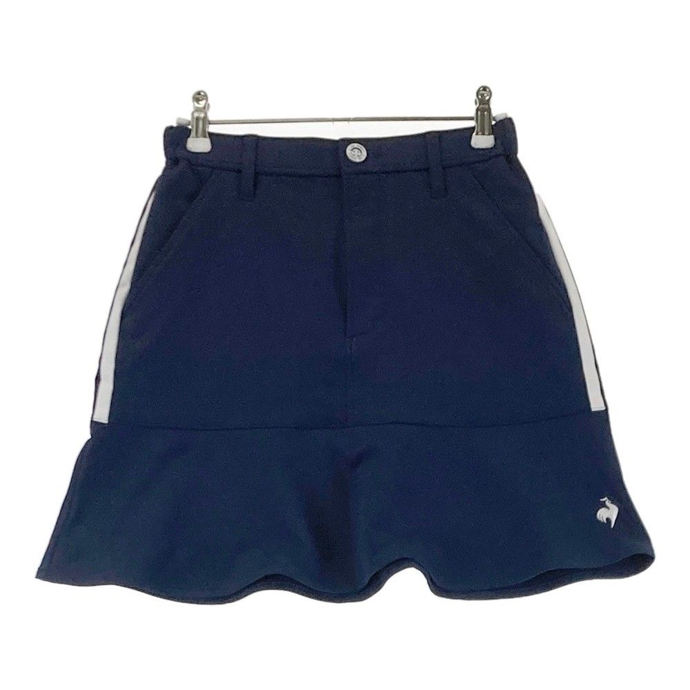 ルコック スカート ネイビー コーデュロイ ロゴ刺しゅう レディース 9