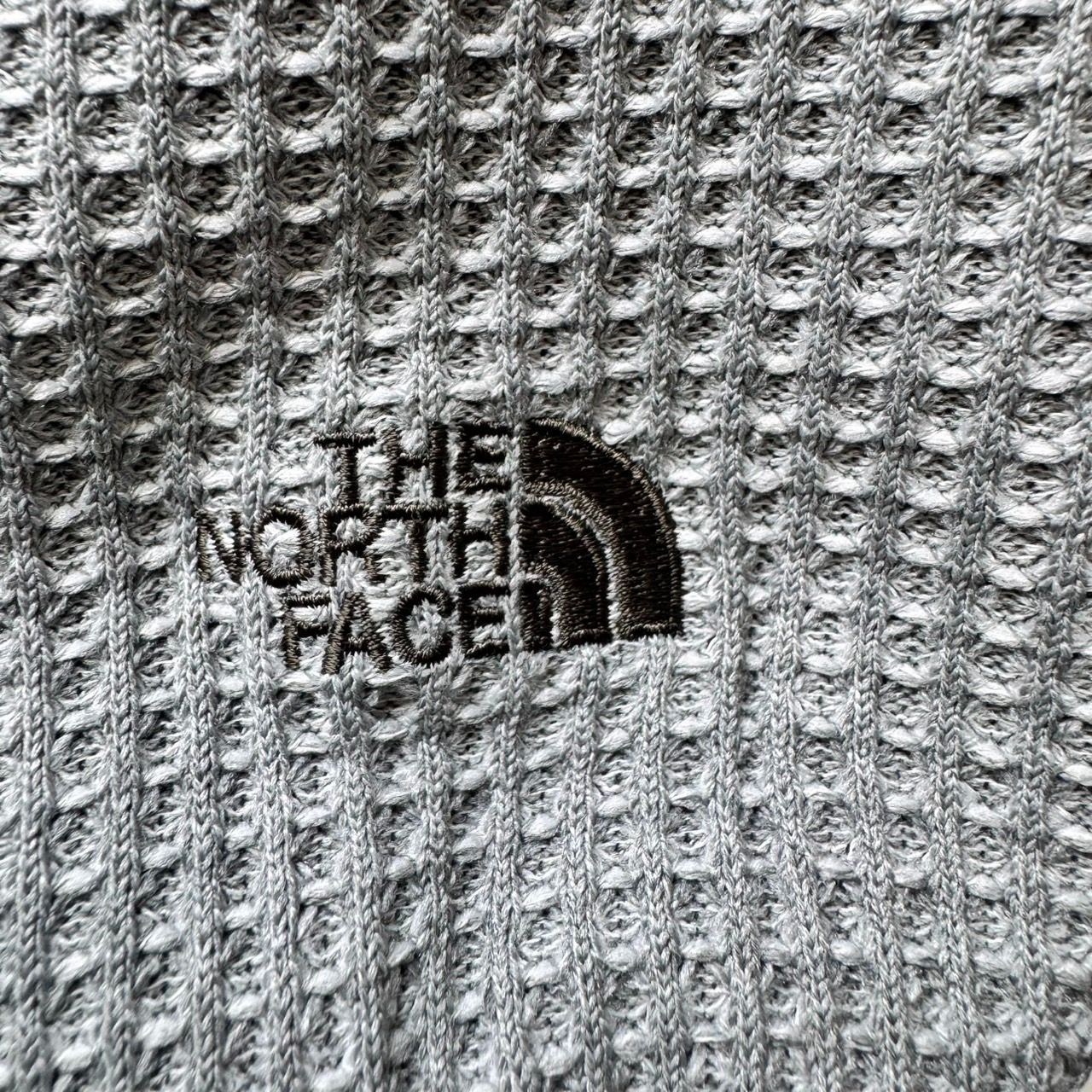 ☆【未使用品】THE NORTH FACE ウォームワッフルクルー ミックスグレー 