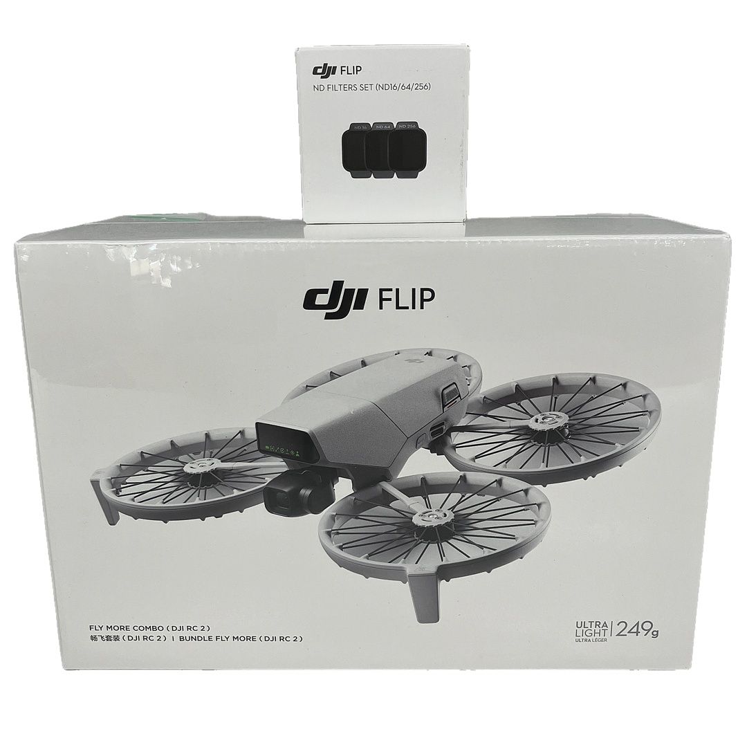 DJI Flip Fly Moreコンボ RC2 2画面送信機付属 DJI Flip NDフィルターセット ND16|64|256 ドローン撮影機材 ♥ S10446996