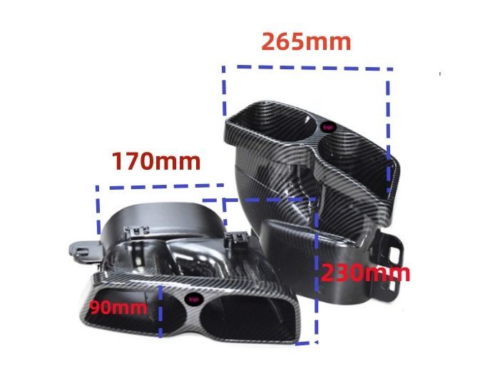 メルセデス ベンツ C E Sクラス W205W212W213W222 マフラーカッター テールパイプ 4本出しブラバススタイル カーボン柄ZYL036 入荷 FFCRYSTALESIA_COM