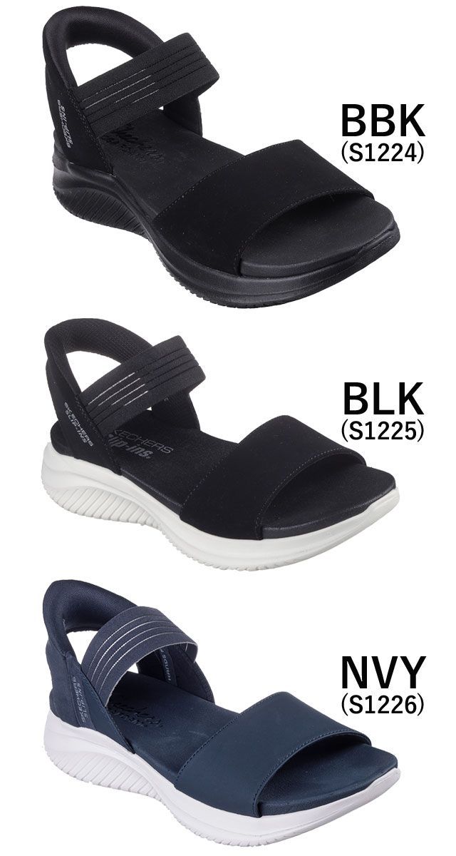 スケッチャーズ スリップインズ レディース サンダル 手を使わず