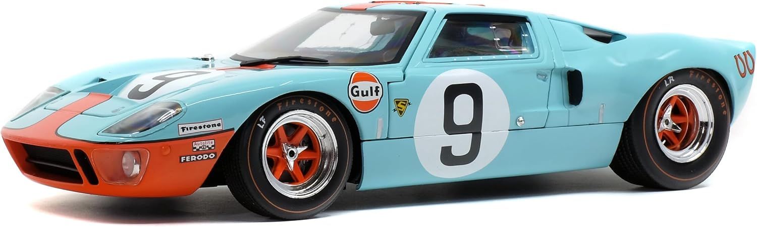 ソリド ミニカー 1/18 フォード GT40 MK1 1968 ルマン 24時間 レース 優勝 P.ロドリゲス/L.ビアンキ #9 