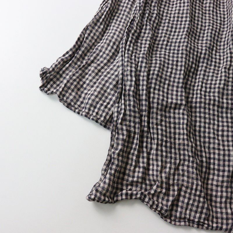 ネストローブ　リネンガーゼギンガムストール　ネイビー Checkered clothes ** | 京都店 | nest Robe Shop Blog | nest