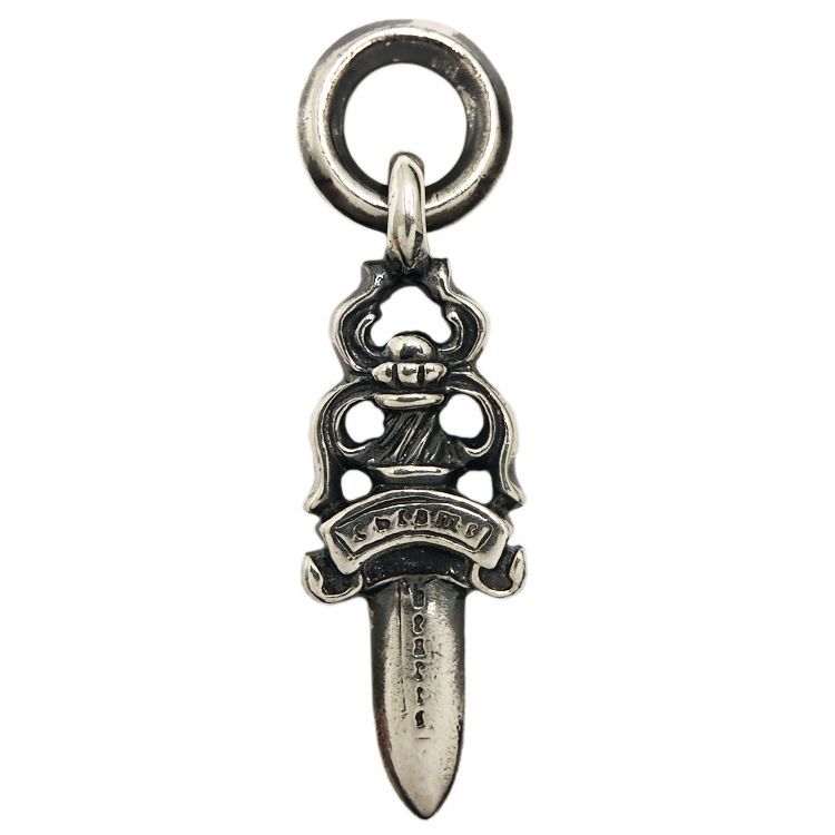 Chromehearts クロムハーツ #5 Dagger Charm ダガー チャーム w/アフターブルーサファイア ペンダント トップ ネックレス