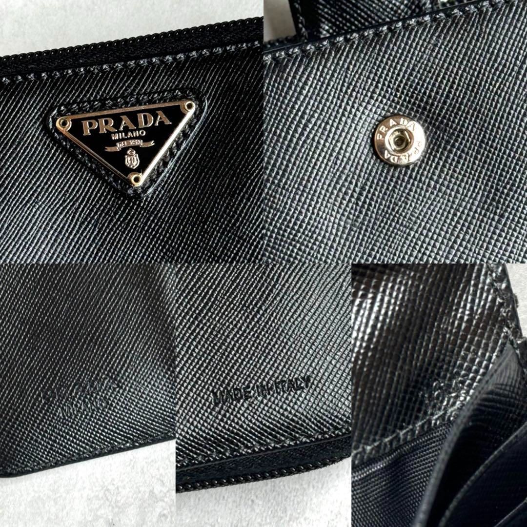 ≫美品≪ / PRADA プラダ サフィアーノトライアングルコンパクト