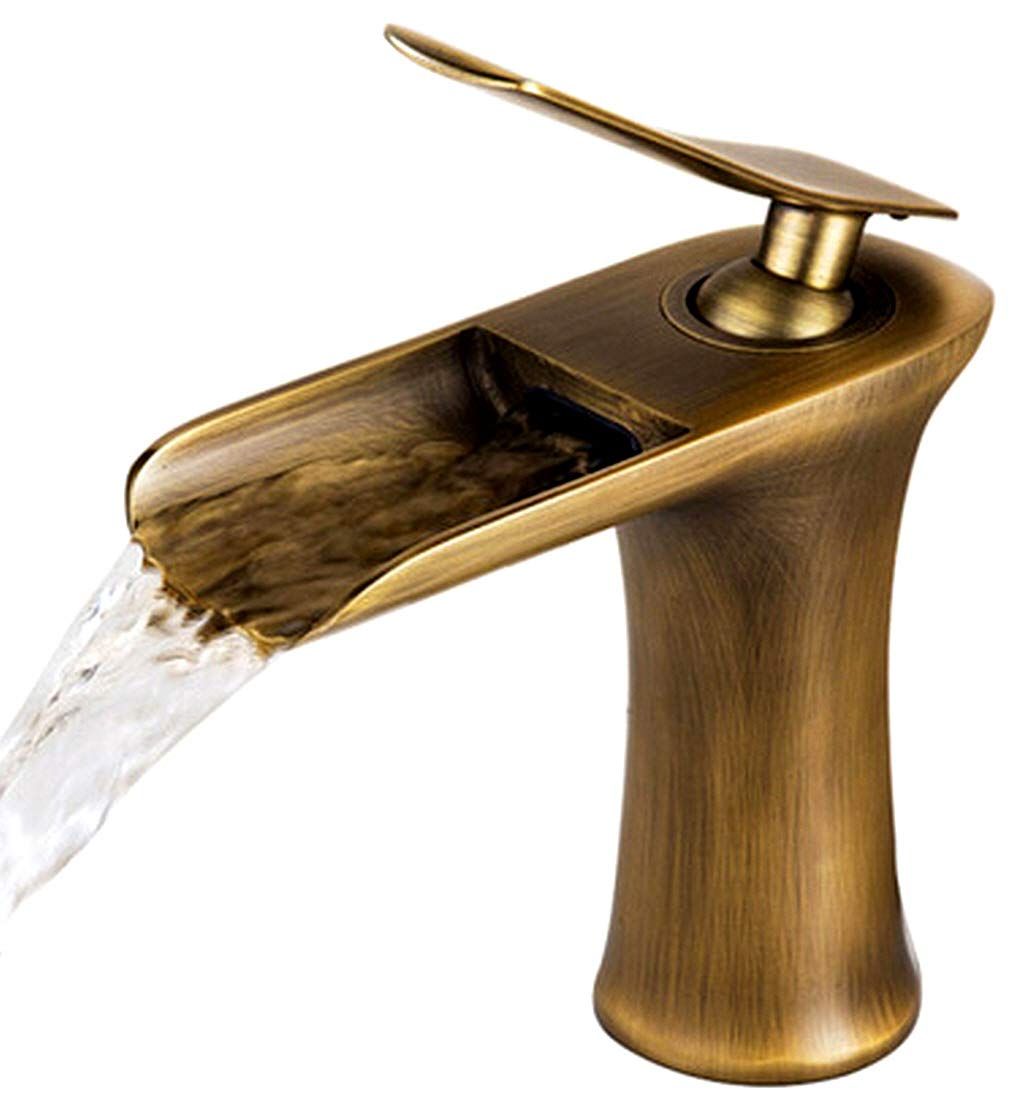 Life System ライフシステム 洗面用 アンティーク 混合水栓 蛇口 シングルレバー 手洗い鉢 立水栓 手洗いボウル 洗面台 SK220