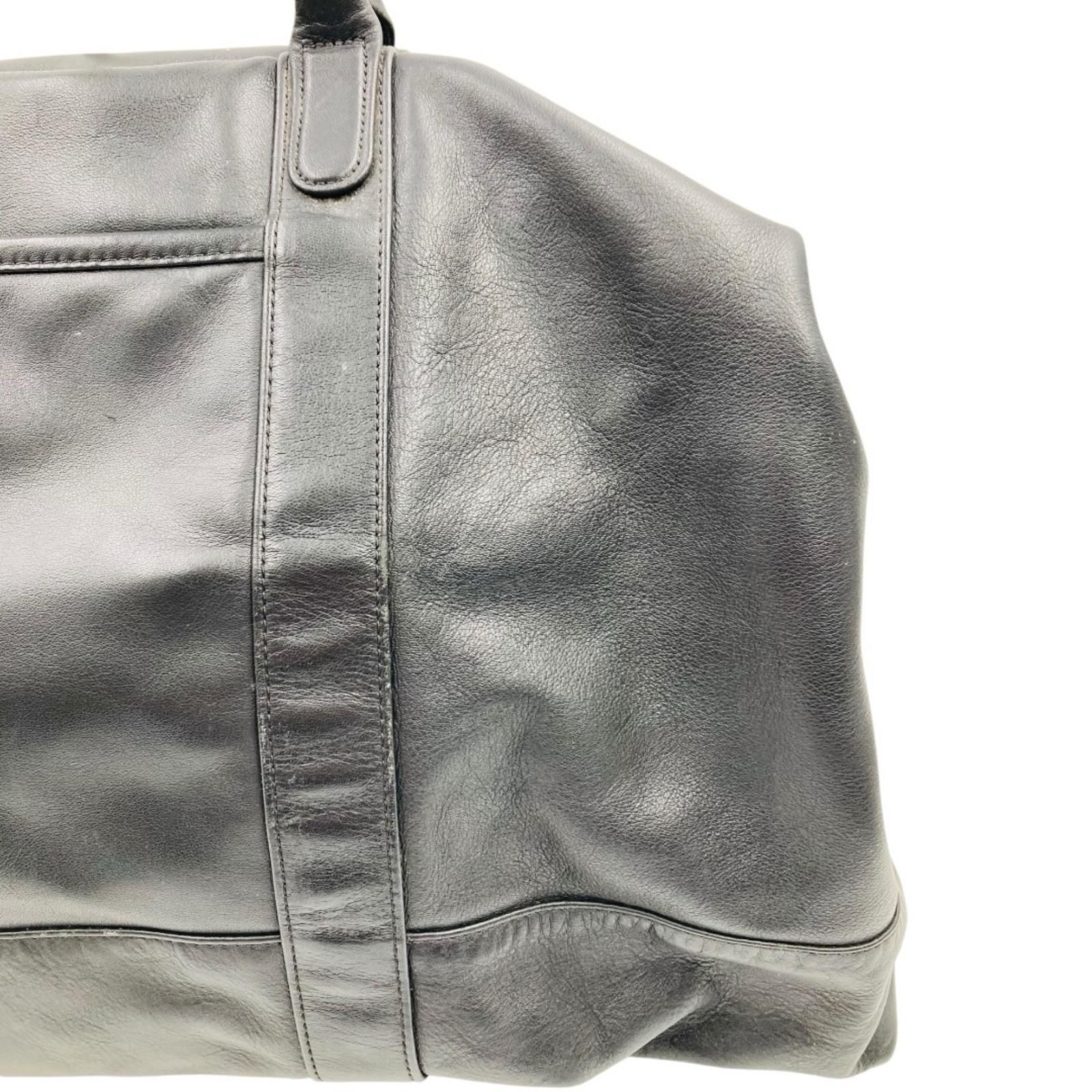 未使用級✨コーチ ボストンバッグ 2way ショルダー レザー ブラック コーチ ボストンバッグ ショルダー レザー ブラック 2way - メルカリ