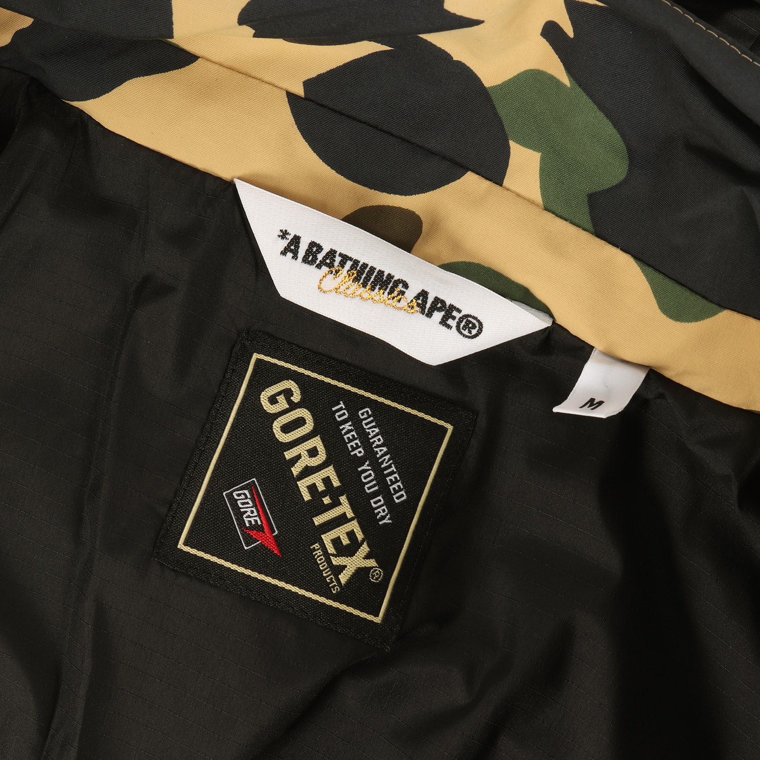 美品 A BATHING APE ア ベイシング エイプ ジャケット サイズ:M GORE-TEX 1st 猿迷彩 ナイロン ジャケット イエローカモ  アウター ブルゾン コート【メンズ】 - メルカリ