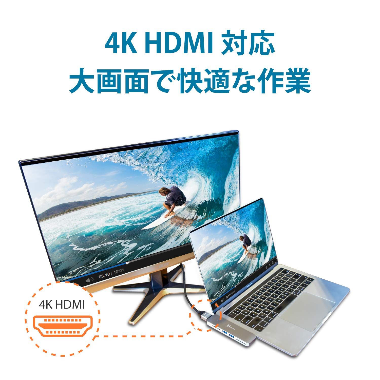 j5create USB-C Thnderbolt3ドッキングステーション MacBook Pro Air 7in1 Thunderbolt3 PD100W 40Gbps 5K 60Hzｘ1 USB-C 5Gbps 4K 30Hz HDMI USB WWW_OPDRERGINERDOGAN_COM