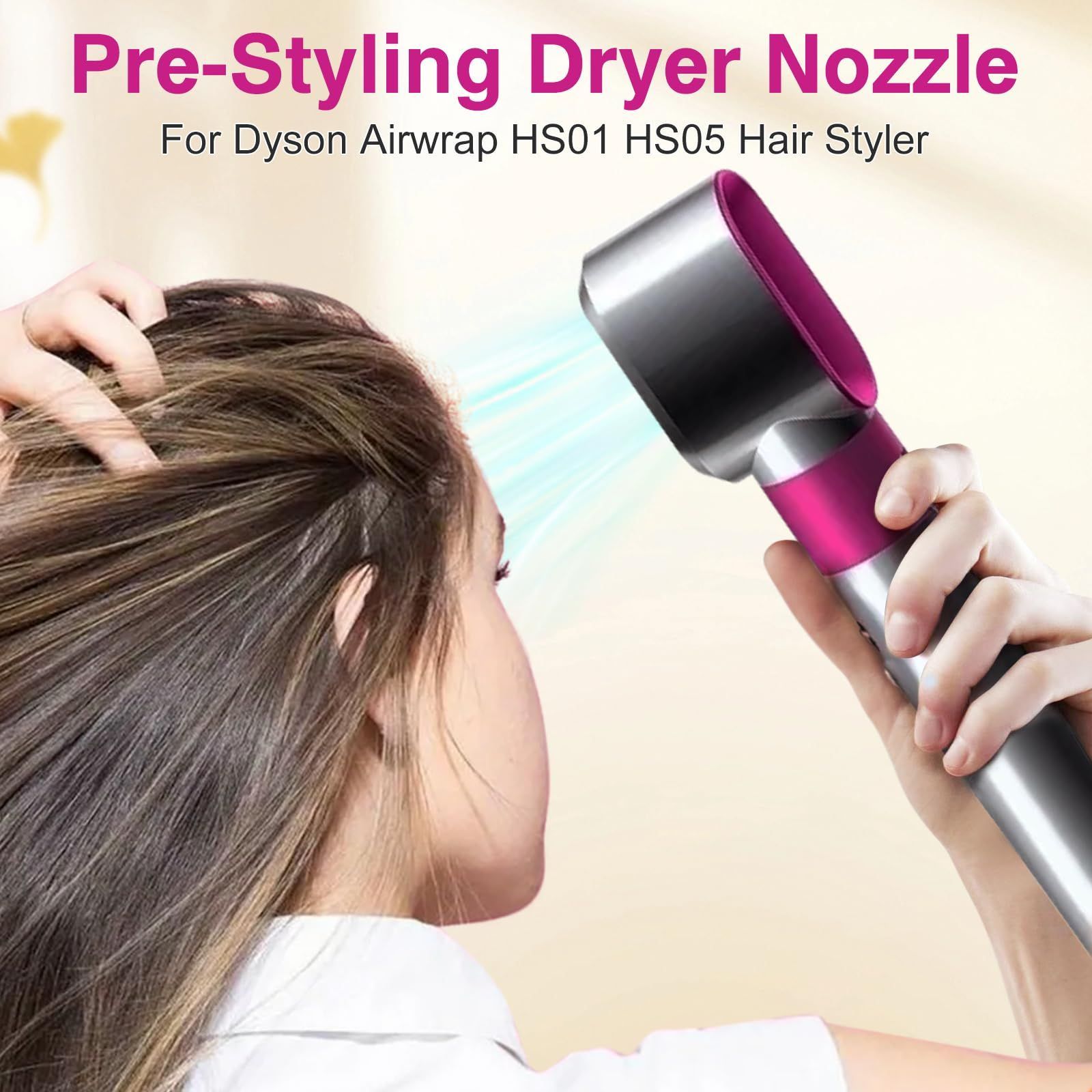 For Dyson Airwrap回転カーリングバレルヘアスタイラーアクセサリー用 