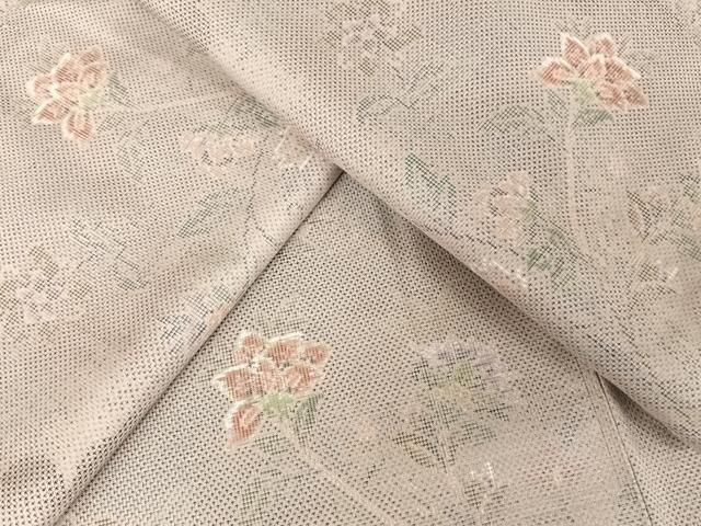 平和屋着物○都喜ヱ門 本場大島紬 紬萬葉 カタス7マルキ 総絣 藤絹織物 