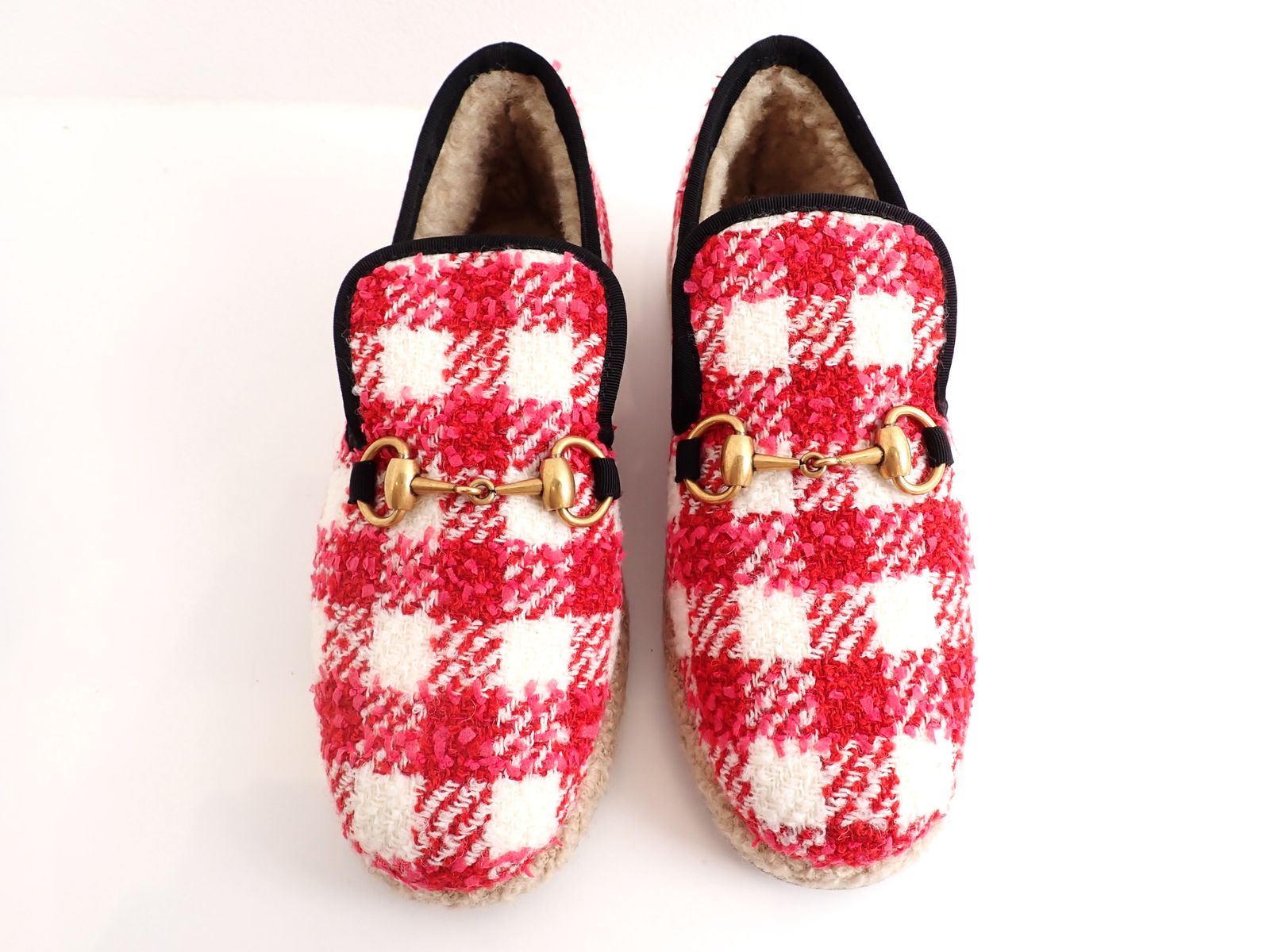 GUCCI(グッチ) ホースビット エスパドリーユフラットシューズ