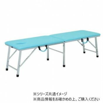 高田ベッド製作所 有孔ムーブベッド 折りたたみ式ポータブルベッド 幅50×長さ180×高さ50cm スカイブルー TB-1007U