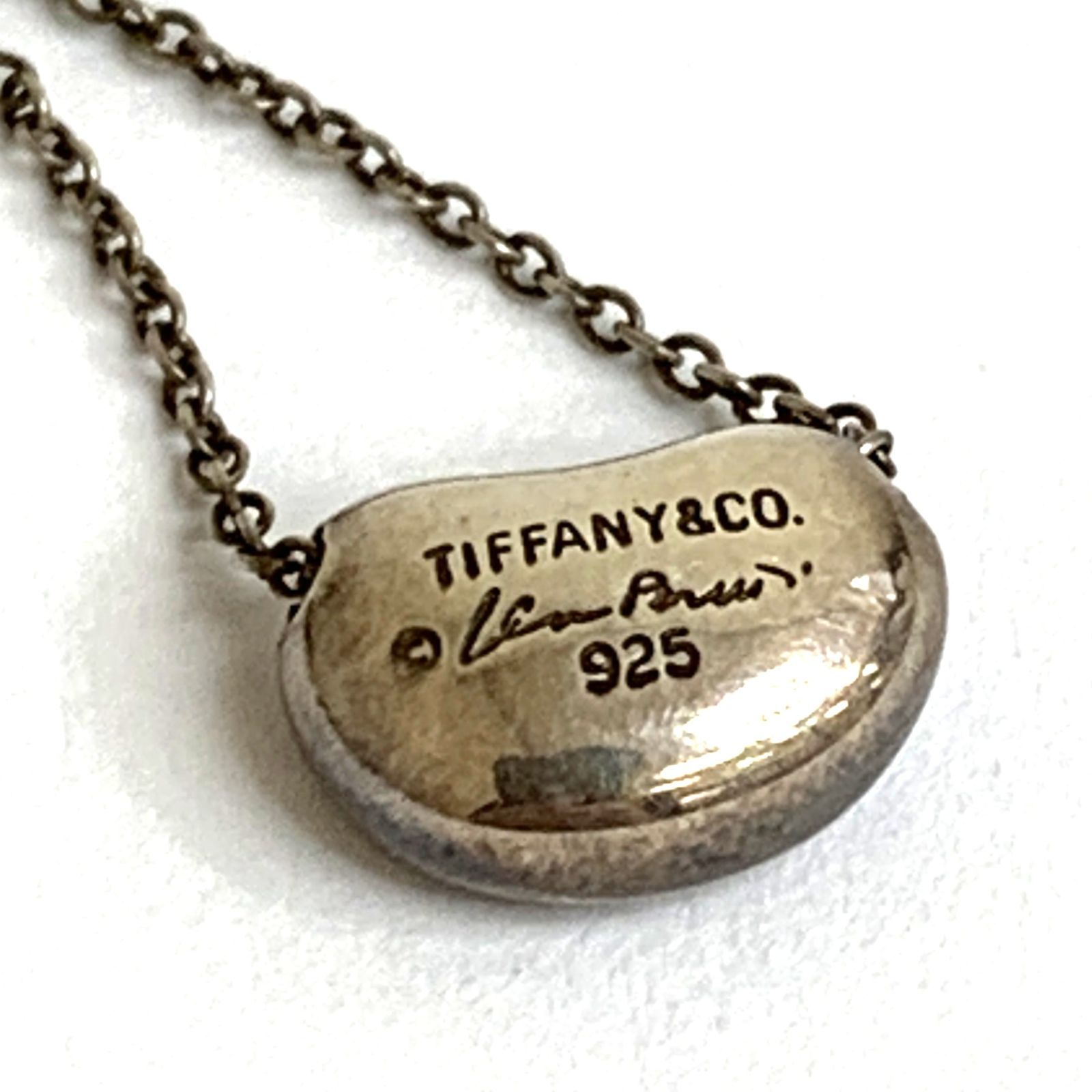 中古品】TIFFANY＆Co. ビーンズ シルバー ネックレス