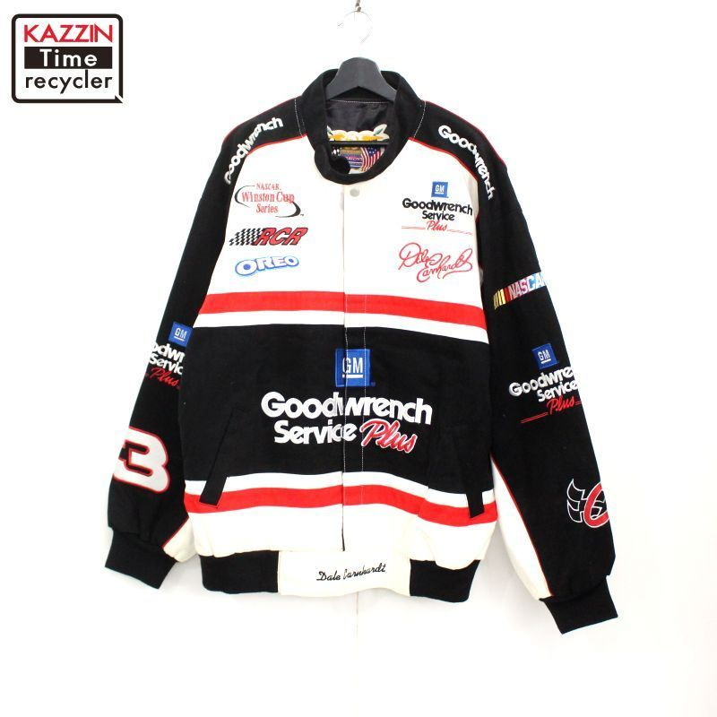 00s ジェフハミルトン フォード レーシングジャケット 4XL 黒 5661