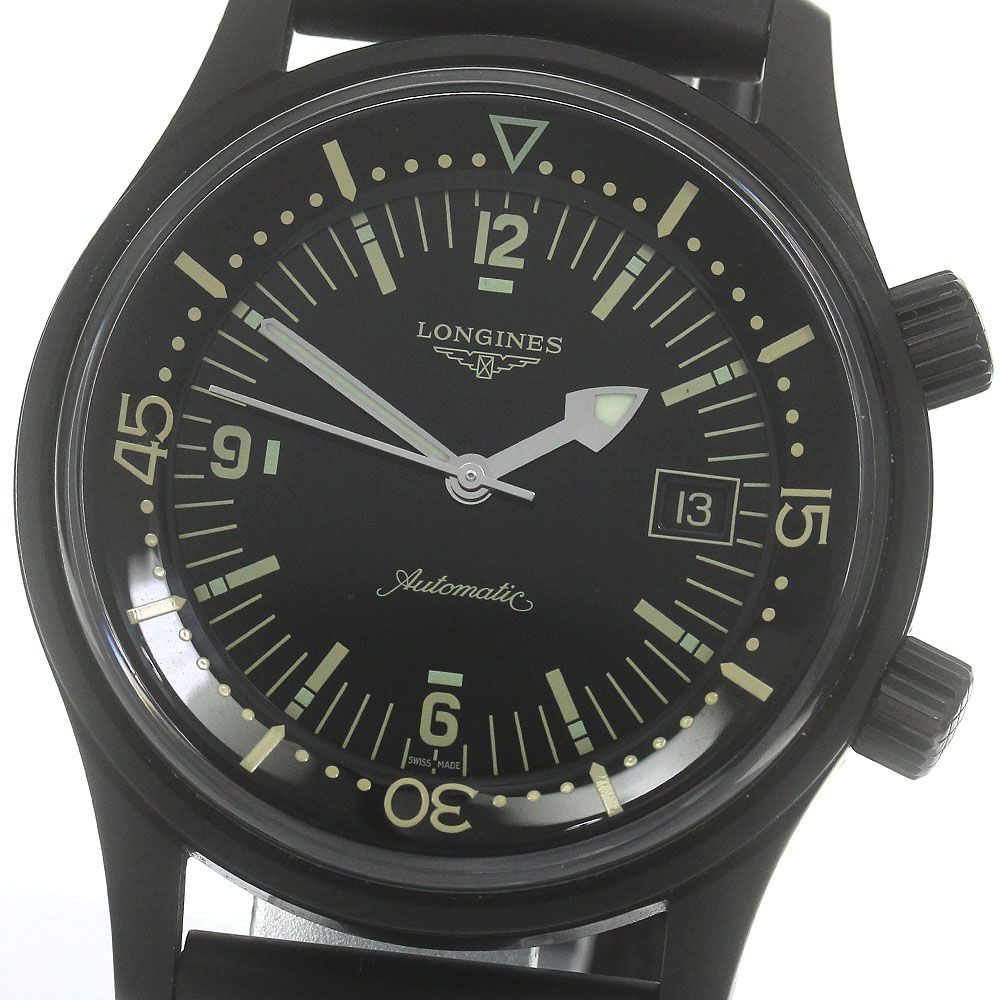 ロンジン LONGINES L3.774.2 レジェンドダイバー デイト 自動巻き メンズ美品保証書付き_868454