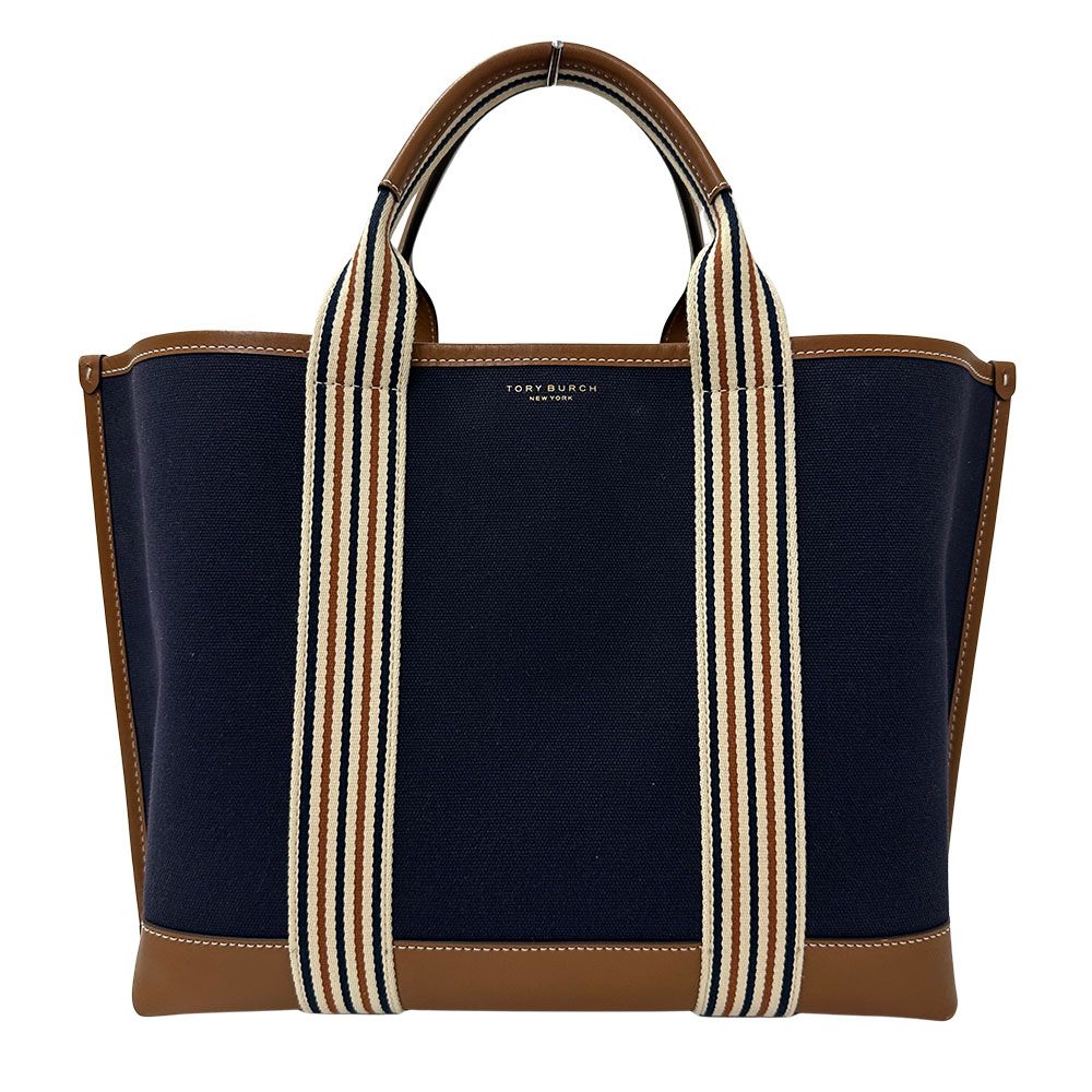 稀少　トリーバーチ　レザー　ハンドバッグ タッセル　ネイビー　大容量 トリーバーチ Tory Burch バッグ レディース メンズ ブランド