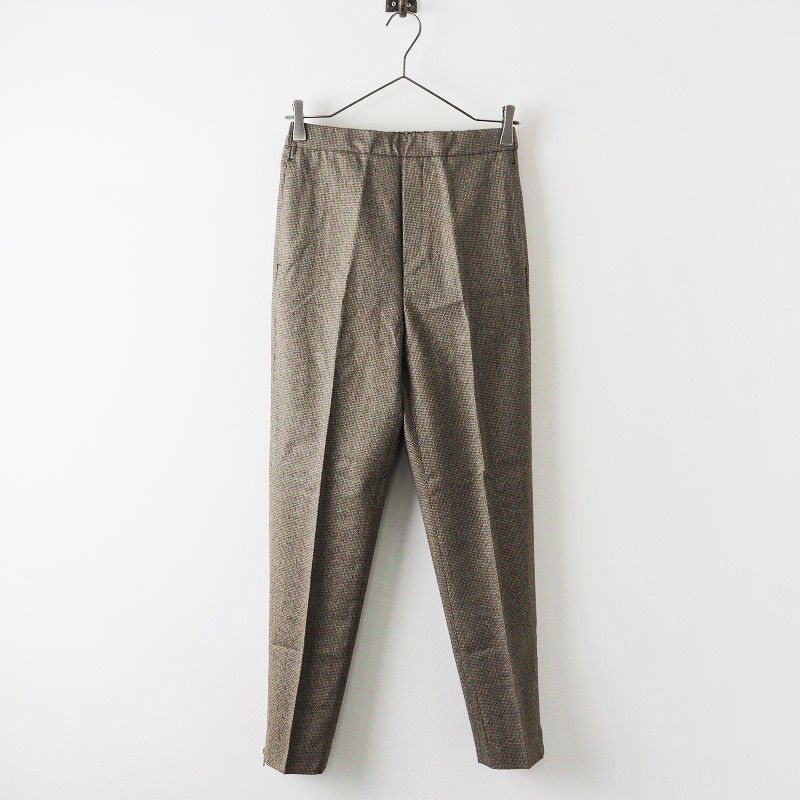 美品 ドゥーズィエムクラス スリットテーパードパンツ (ハウンドトゥース) 36 DEUXIEME CLASSE - 美品 ドゥーズィエムクラス スリット