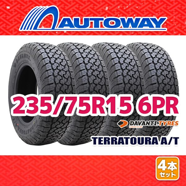 AUTOWAY 235|75R15 サマータイヤ DAVANTI TERRATOURA A|T 15インチ 4本セット 夏タイヤ オートウェイ