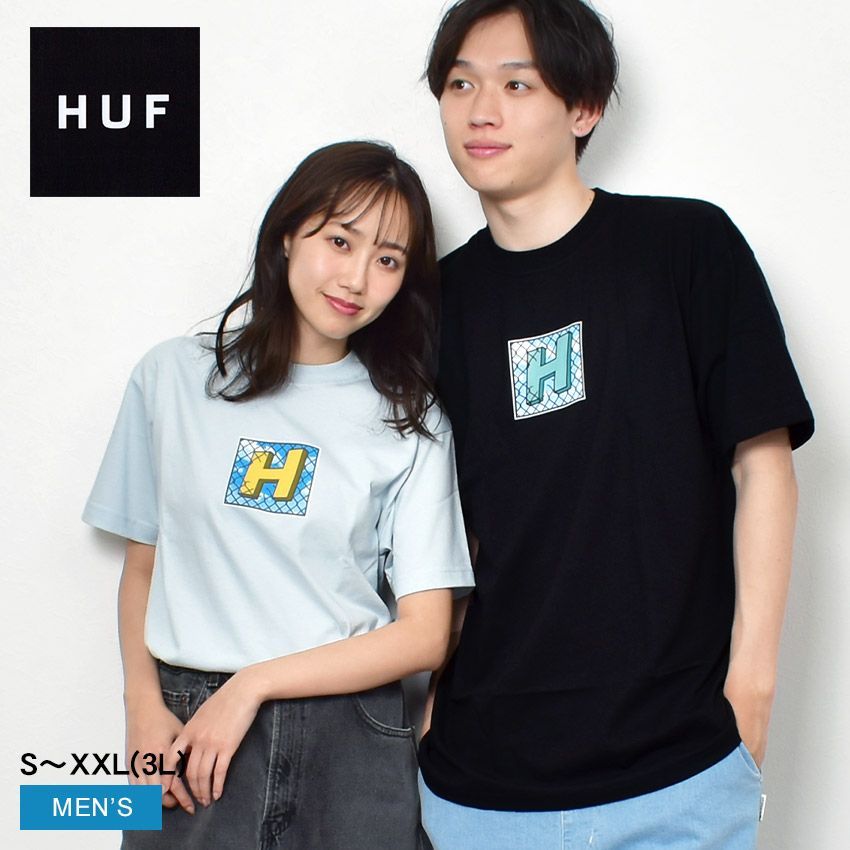 ハフ 半袖Tシャツ TS01940 メンズ TRESSPASS S／S TEE HUF カラー:01.ブラック 品番：2375-0244