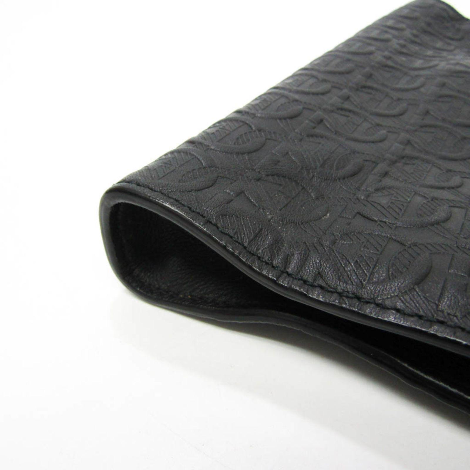 Salvatore Ferragamo クラッチバッグ レザー ブラック 24