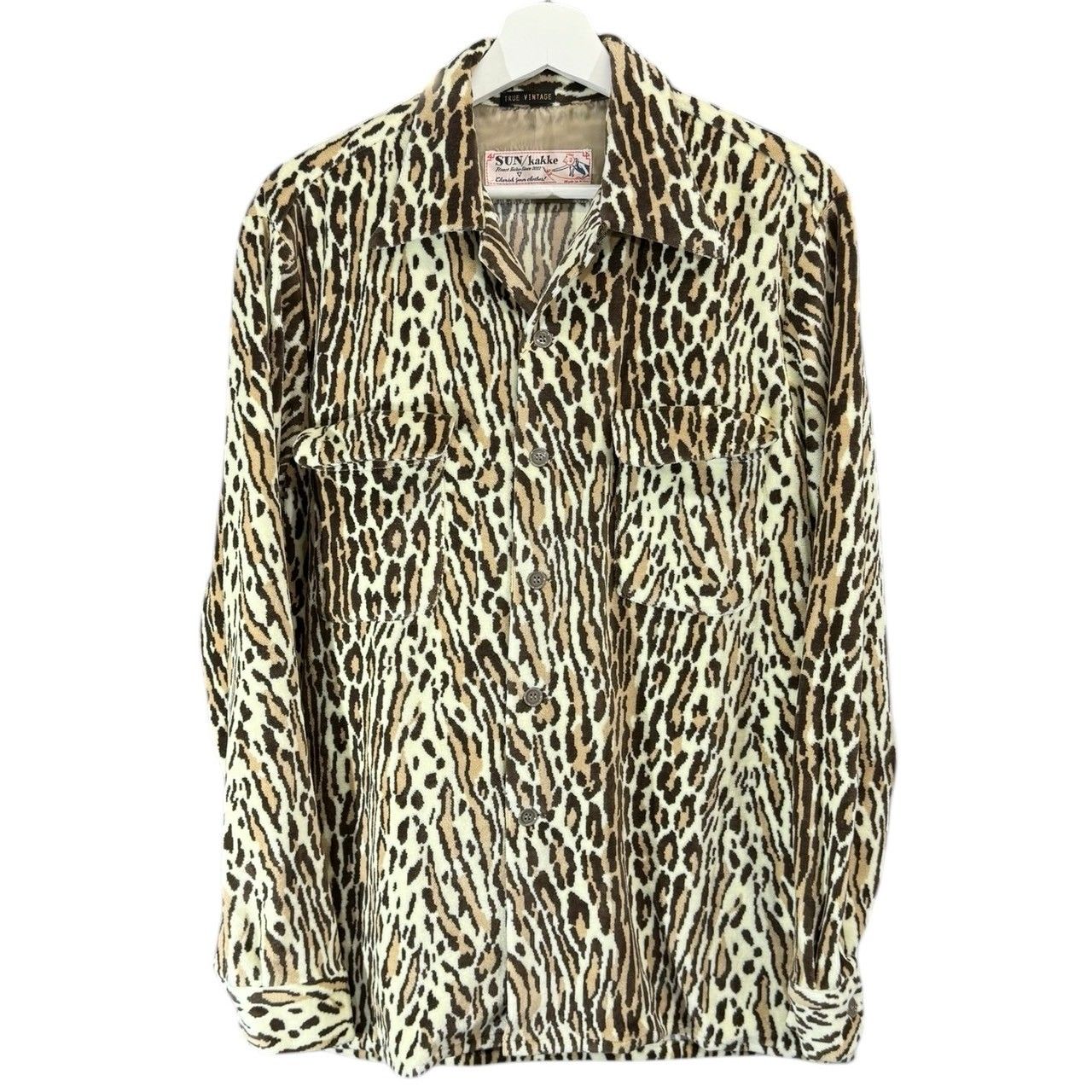 SUN/KAKKE サンカッケー TRUE leo loop collar shirt レオパード