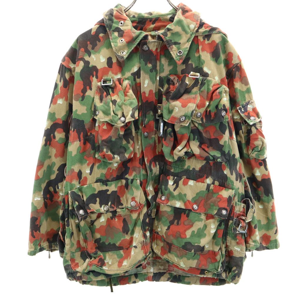 中古◆実物 スイス軍 アルペン カモフラージュ パーカー (48) 古着 SWISS ARMY スイス軍 70s ヴィンテージ M60 アルペン
