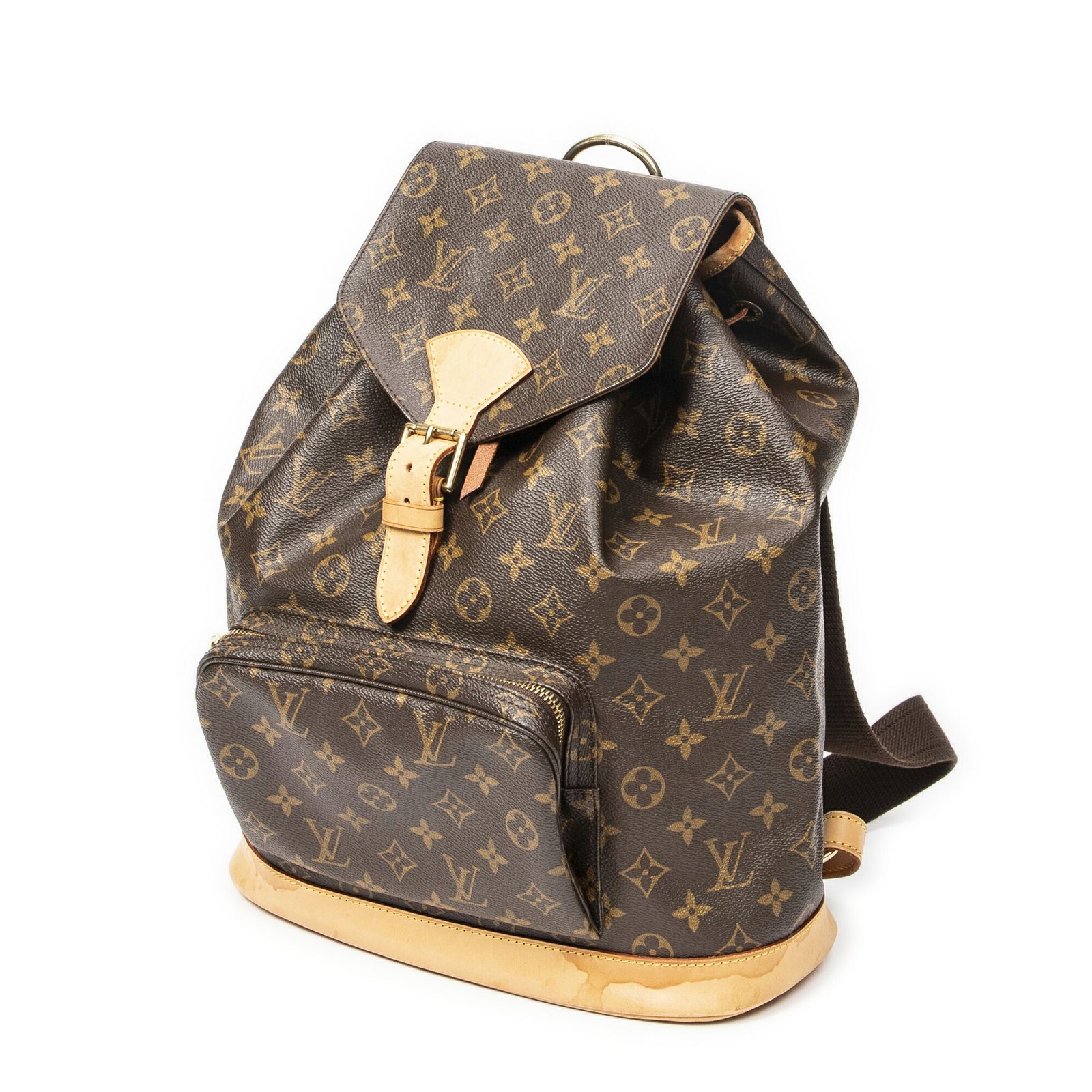 ルイヴィトンモンスリー茶色モノグラムキャンバスAB