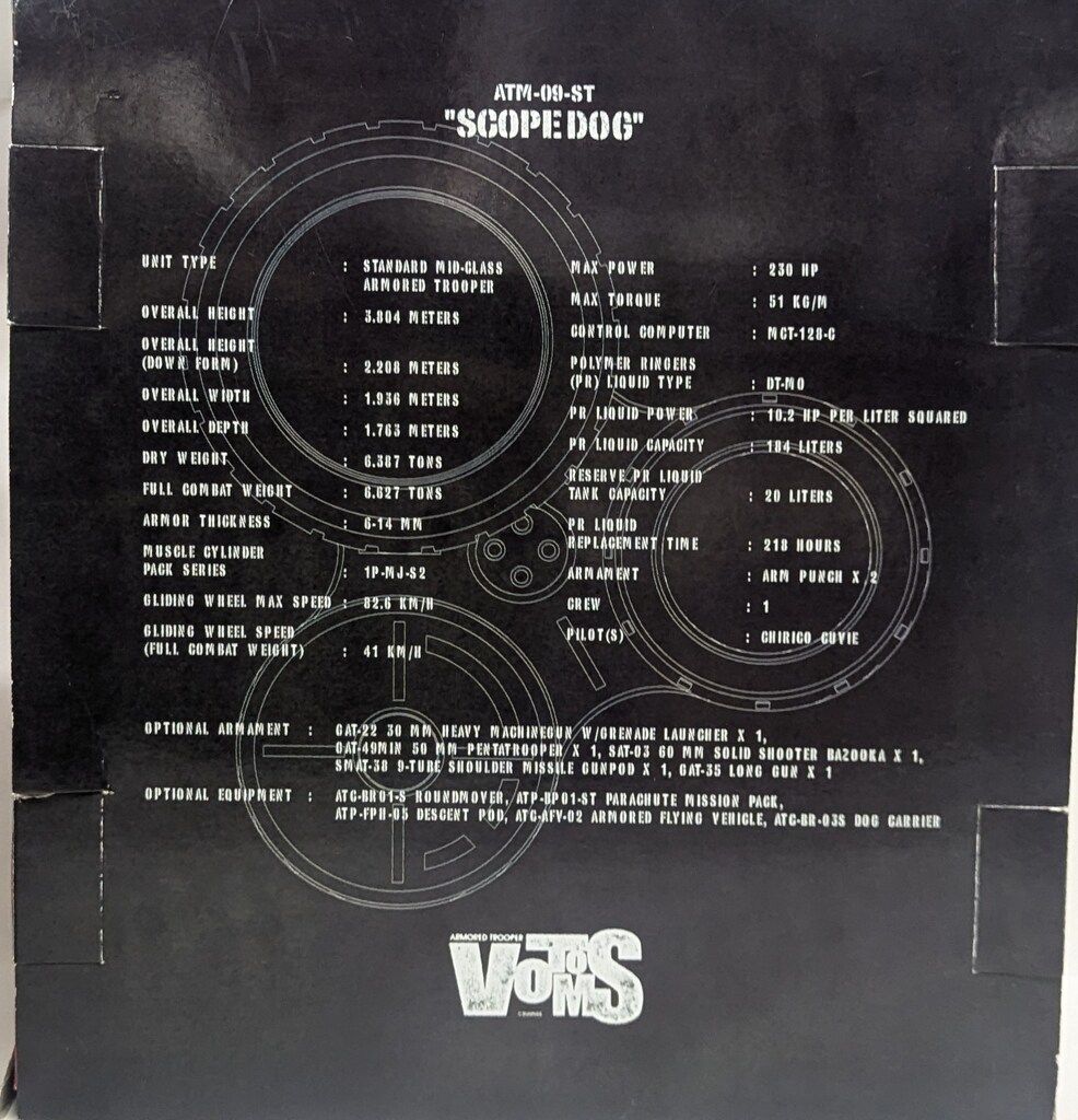 やまと 1/12/ボトムズ スコープドッグ/レッドショルダーver2/with