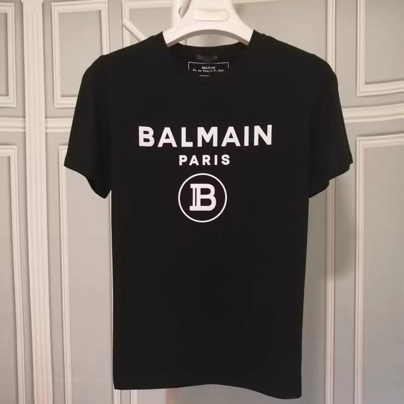 新品 BALMAIN バルマン ブラック Tシャツ 男女兼用 - メルカリ