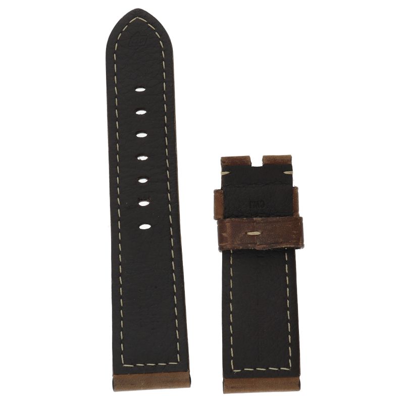 パネライ パネライ 革ベルト 24mm-22mm レザー メンズ時計 美品 【中古  