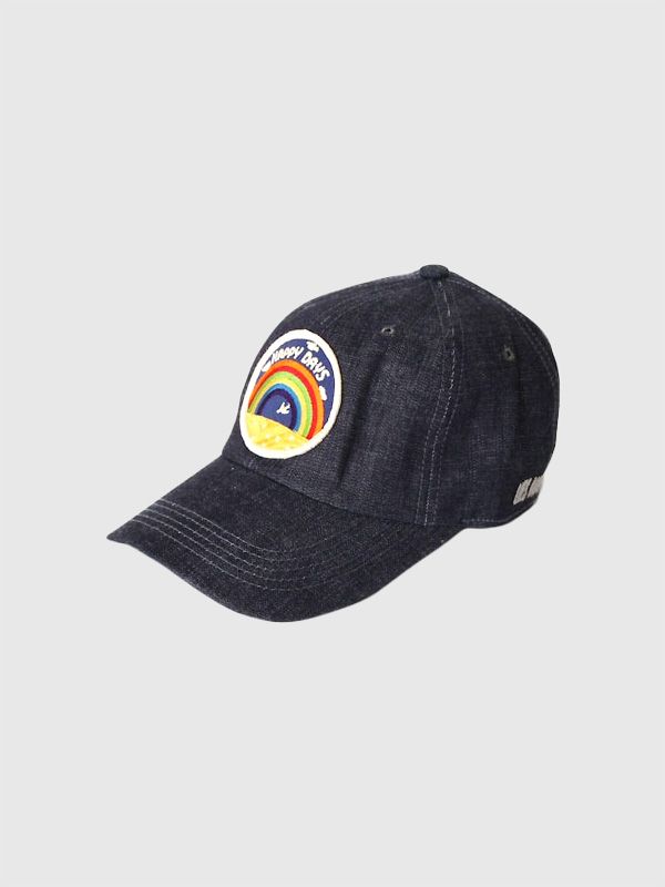 UES ウエス デニム デニムキャップ キャップ レディース メンズ 3サイズ 後ろ部分ゴム 経年変化 デニム RAINBOW 日本製 MADE IN JAPAN UES MFG CO 82DC NIJI